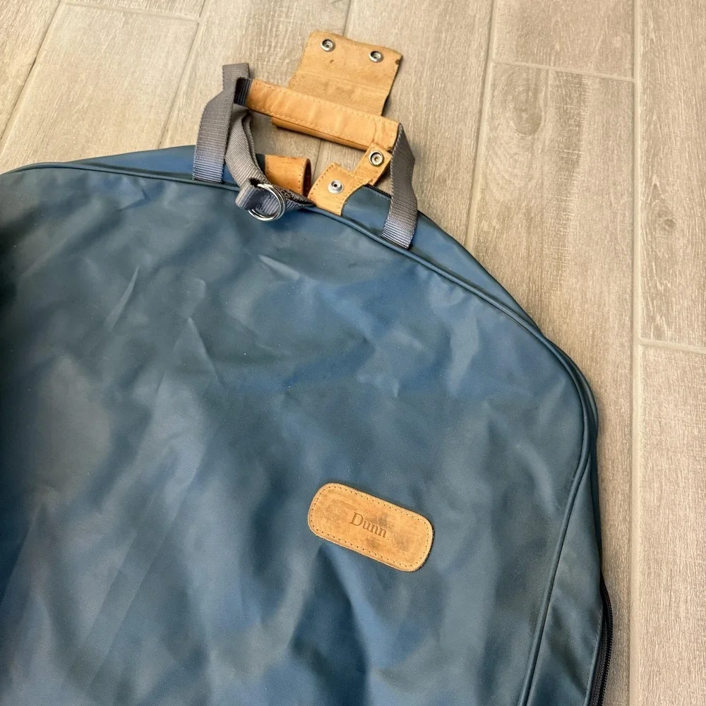 Jon Hart Design Coated Canvas Navy Blue Garment Bag Set Travel Luggage OS